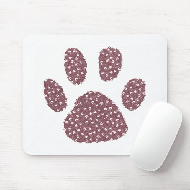 Mousepad Suporte para mouse com pegada de garra brilhante (Com mouse)
