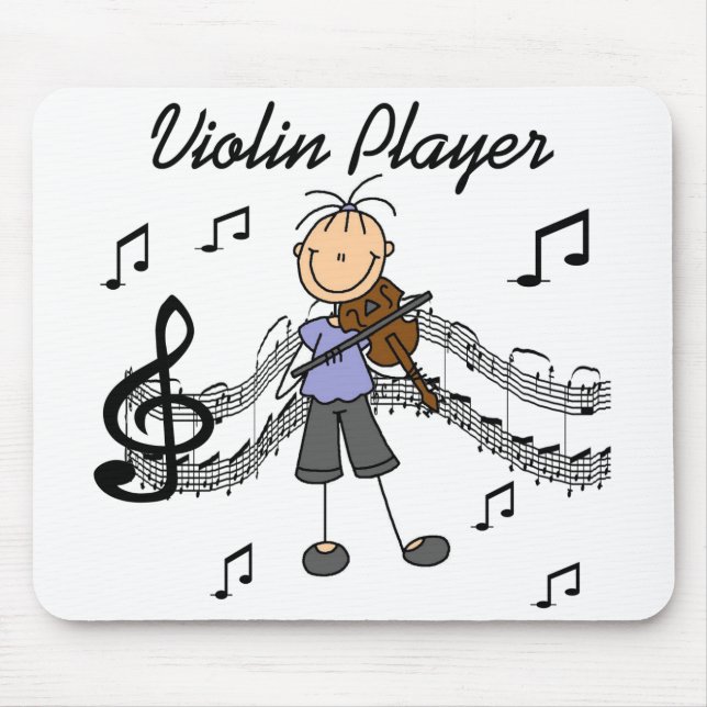 Mousepad Suporte para mouse de Tocador de Violino (Frente)