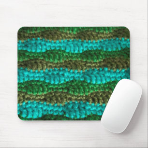 Mousepad Suporte para mouse - Padrão de Onda em Verdes