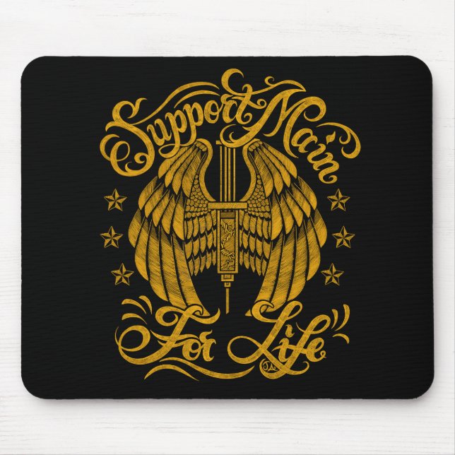 Mousepad Suporte para Seringas Amarelas Principais (Frente)