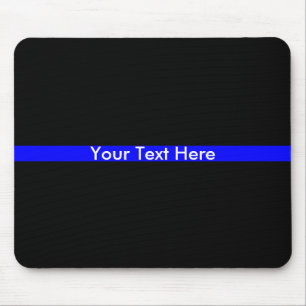 Mousepad Suporte policial de linha azul fina