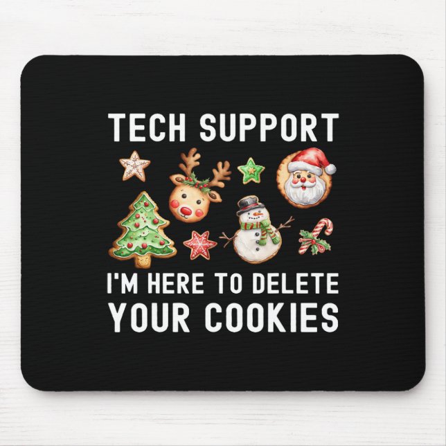 Mousepad Suporte Técnico De Natal Aqui Para Eliminar O Xmas (Frente)