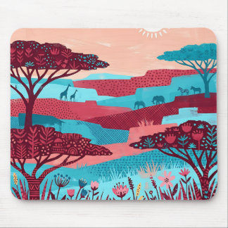 Mousepad Suportes de Mouse de Campo de Savana