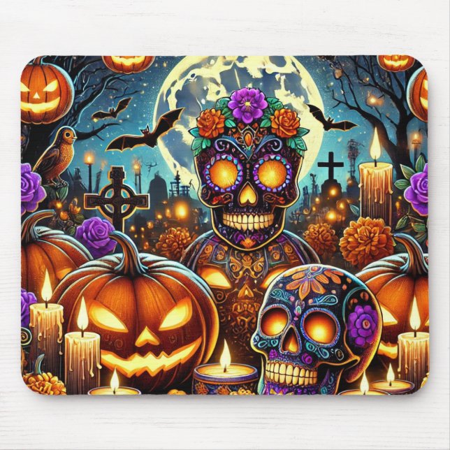 Mousepad Suportes de mouse festa halloween 2025 (Frente)