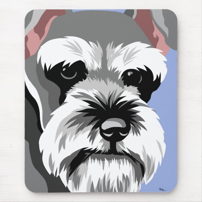 Mousepad Suportes de rato Schnauzer (Frente)