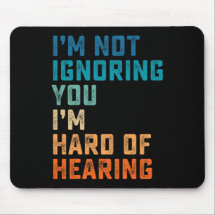 Mousepad Surdo Antigo Deficiente Auditivo Língua de Sinais 