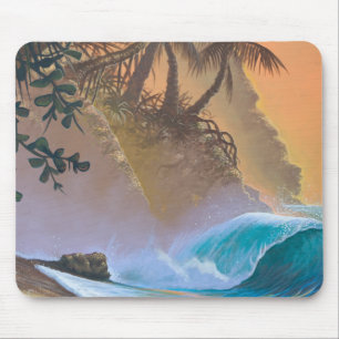 Mousepad Surf da praia da baía de Hanalei