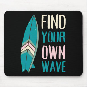 Mousepad Surf Encontre seu próprio Conselho de Surf Wave