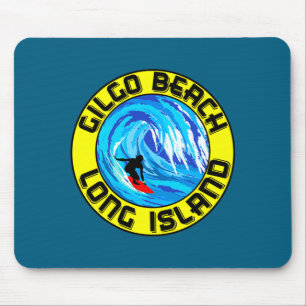 Mousepad Surfar Gilgo Beach Long Island Nova York Surf Surf
