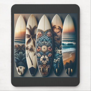 Mousepad Surfboards pintadas no Havaí