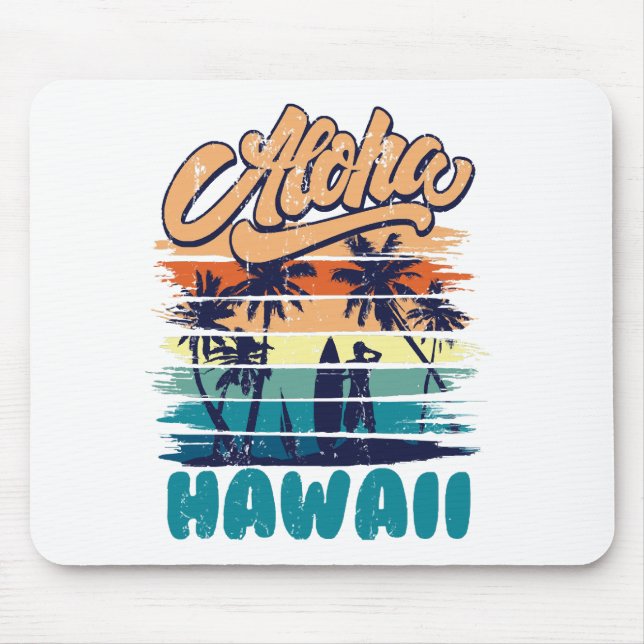 Mousepad Surfe - Aloha Havaí (Frente)