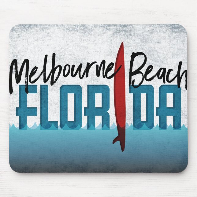 Mousepad Surfe de Melbourne Beach Florida (Frente)