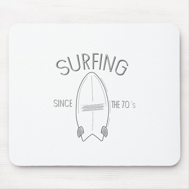 Mousepad Surfe desde os anos 70 (Frente)