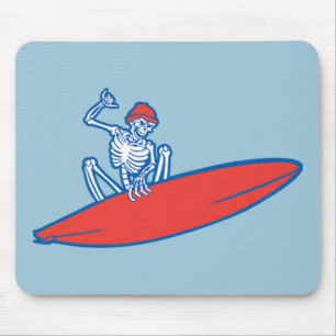 Mousepad Surfista de esqueleto
