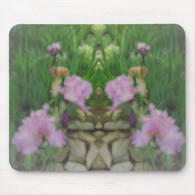 Mousepad Surreal Fantasy Iris Floral Path (Frente)