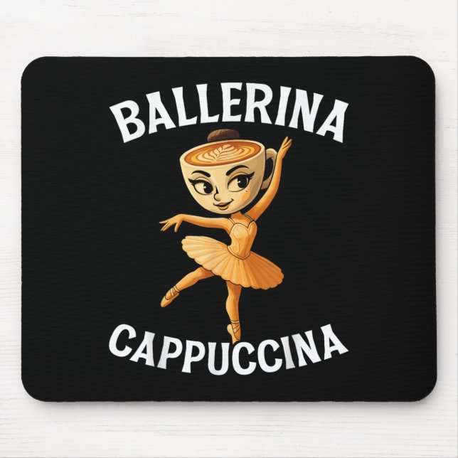 Mousepad Surreal italiano Brainrot Memória Ballerina Cappuc (Frente)