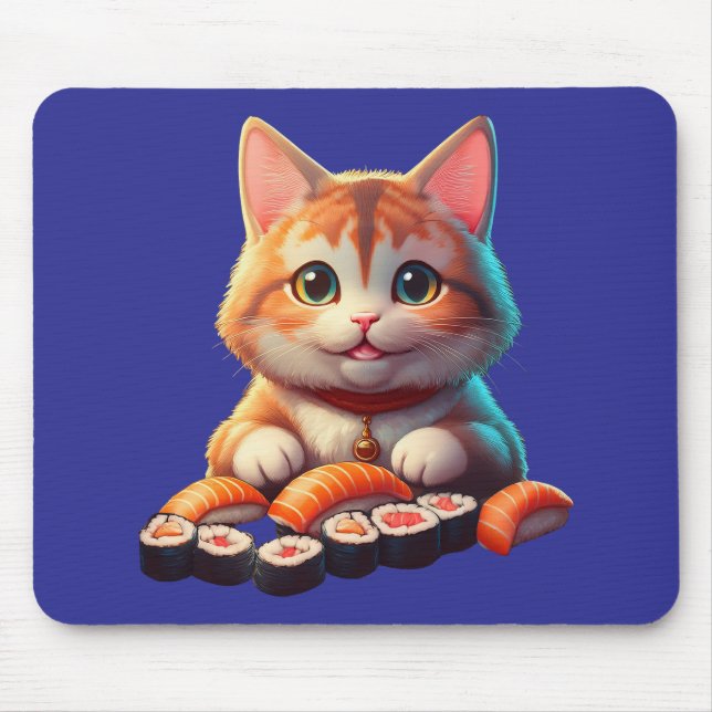 Mousepad Sushi Cat (Frente)