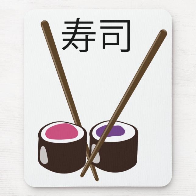 Mousepad Sushi Chopsticks Japoneses (Frente)