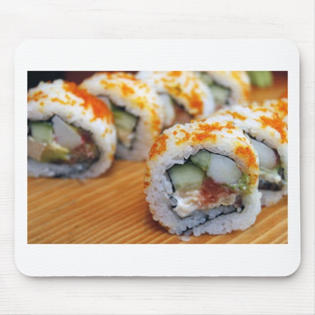Mousepad Sushi Japonês Delicioso Comida Asiática Gostoso (Frente)