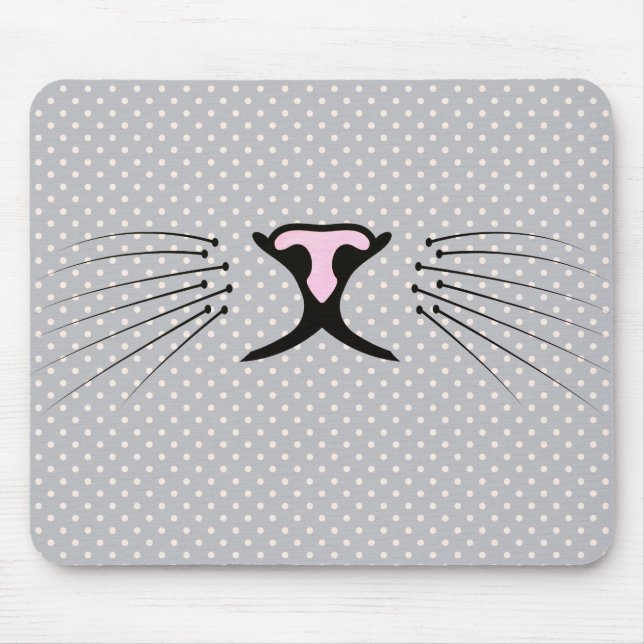 Mousepad Sussurros de Gato em Bolinhas (Frente)