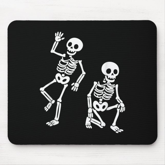 Mousepad Sutil Anti Trump Oculta Esqueleto de Dança de Mens (Frente)