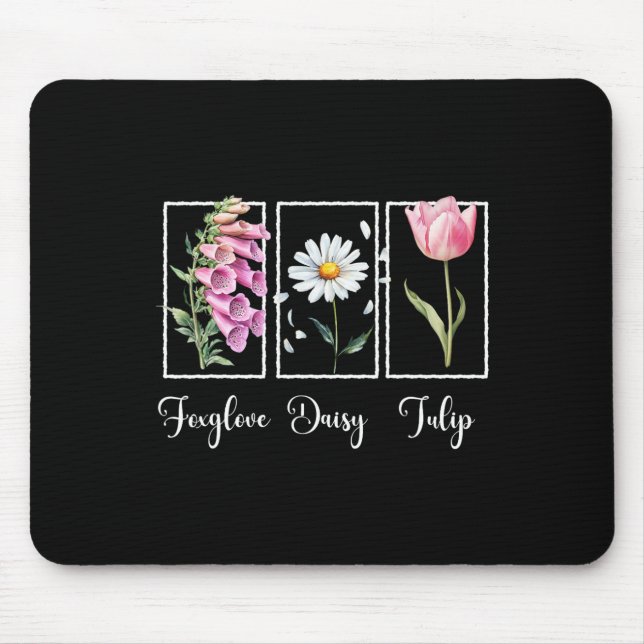 Mousepad Sutil Floral Liberal Resistir Protesto Dedaleira M (Frente)