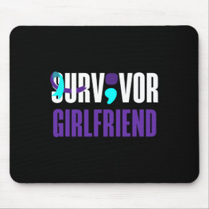 Mousepad Suvivente Namorada de Apoio à Prevenção de Suicídi