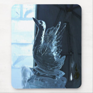 Mousepad Swan Ice SCulture, Quebec, Canadá