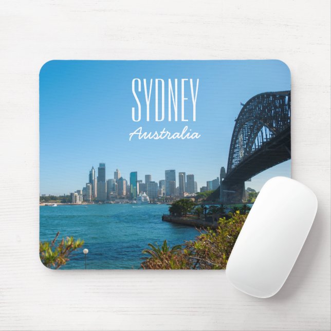 Mousepad Sydney Harbor Bridge City Skyline Austrália (Com mouse)