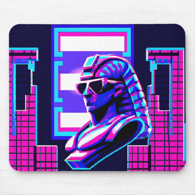 Mousepad Synthwave Pharaoh (Frente)