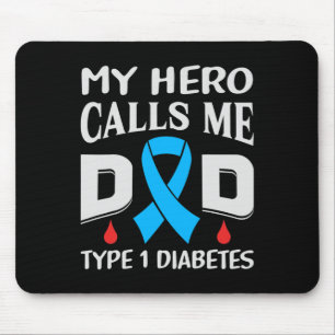 Mousepad T1d Diabetes Tipo 1 Sensibilização para a diabetes