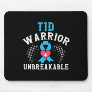 Mousepad T1d Guerreiro Diabetes Inseparável Mês B