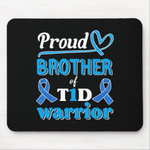 Mousepad T1d Irmão Orgulhoso Sensibilização para a Diabetes