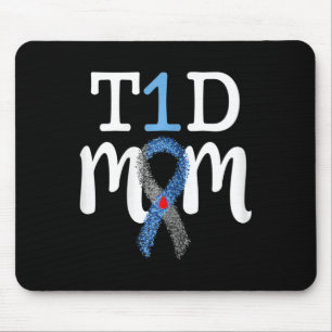 Mousepad T1D Mãe - Mamãe de Sensibilização para a Diabetes