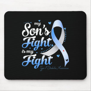 Mousepad T1d Mãe Pai Pais Meu Filho Luta Diabetes Tipo 1