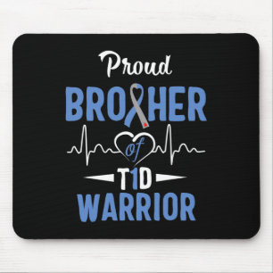 Mousepad T1d Sensibilização do Irmão Orgulhento Diabetes Ti