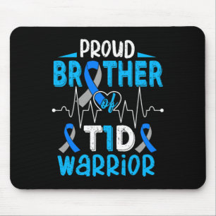 Mousepad T1D Sensibilização Irmão Orgulhosa para a Diabetes