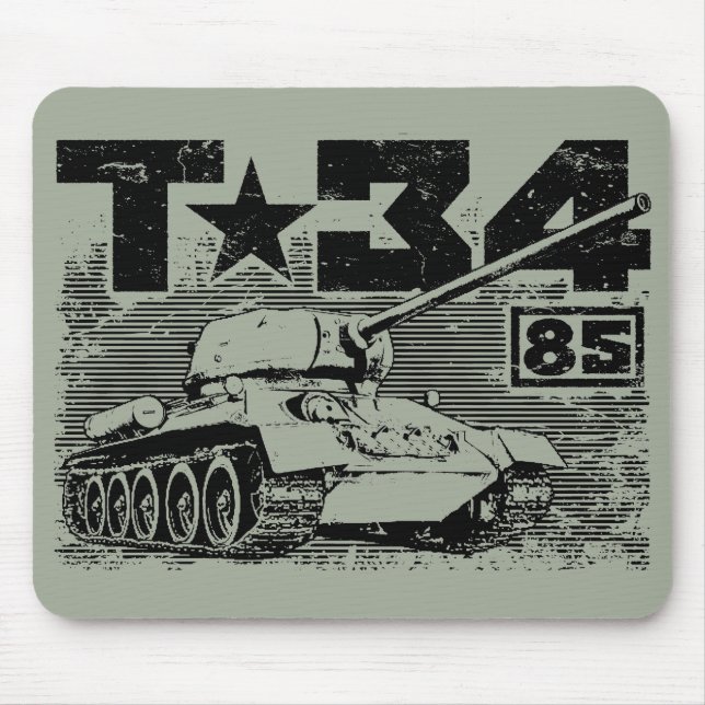 Mousepad T-34-85 Tanque médio soviético (Frente)