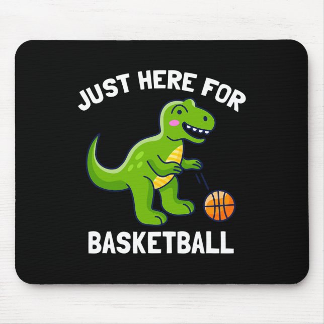 Mousepad T-rex Divertido Só Aqui Para Bysketbyll Dinosaur (Frente)