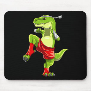 Mousepad T-rex Muay Thai engraçado - Boxe Tailandês 