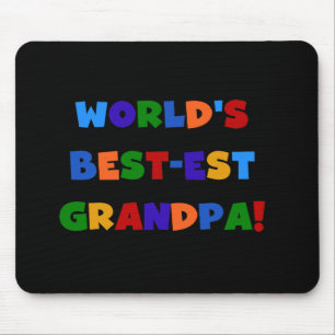 Mousepad T-shirt brilhantes das cores do vovô do Melhor-est