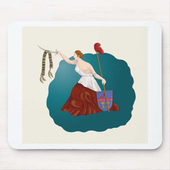 Mousepad T-shirt da bandeira de San Jacinto (Frente)