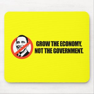 Mousepad T-shirt de Anti-Obama - cresça a economia