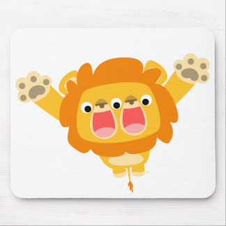 Mousepad T-shirt de leão de desenho bonitinho, com problema