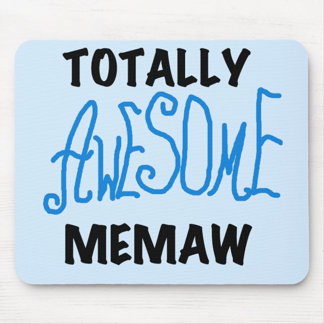 Mousepad T-shirt e presentes azuis totalmente impressionant (Frente)