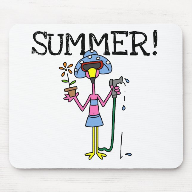 Mousepad T-shirt e presentes cor-de-rosa do verão do (Frente)