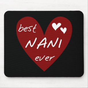 Mousepad T-shirt e presentes de Nani do coração vermelho os