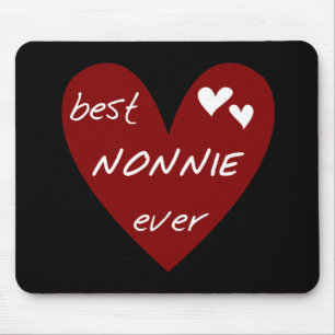 Mousepad T-shirt e presentes de Nonnie do coração vermelho