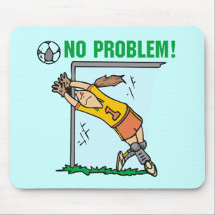 Mousepad T-shirt e presentes do Goalie do futebol da menina