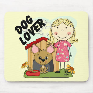 Mousepad T-shirt e presentes louros da menina do amante do
